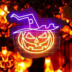 Halloween Pumpkin Neon LED Light Sign