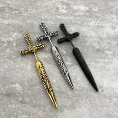 Goth Sword Themed Earrings