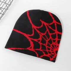 Spider Web Design Beanies