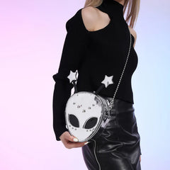 Alien Pattern Shoulder Bag