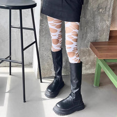 Black and White Alternative Hosiery Stockings