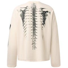Skeleton X-Ray Graphic Long Sleeve Top