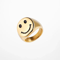 Sketched Smile Ring