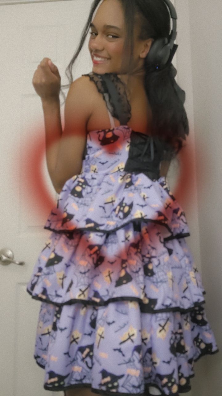 Haunted Halloween Patterned Dress