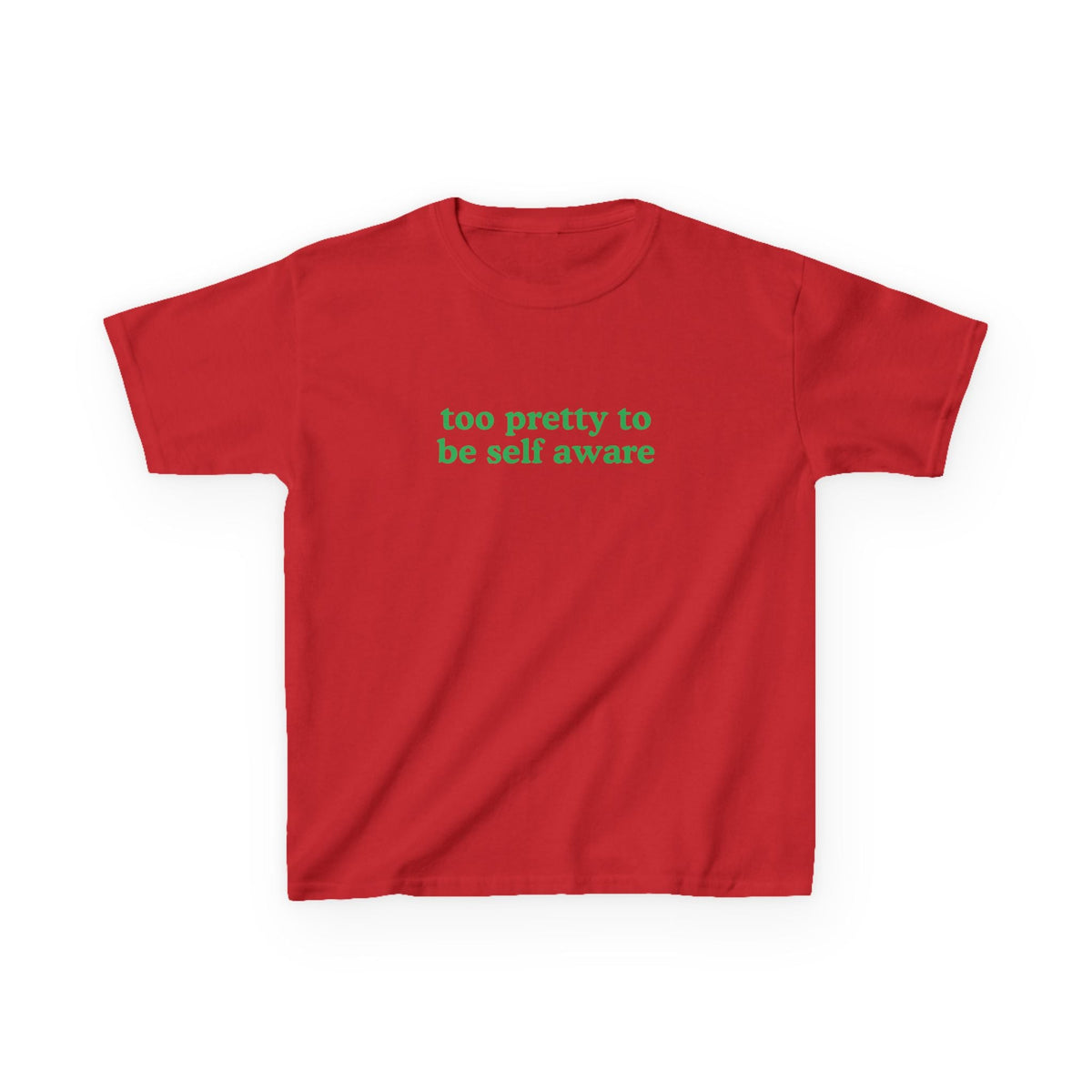 Too Pretty to be Self Aware Brat Baby Tee