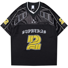 Vintage Y2K Embroidered "Suprehas" Football Jersey