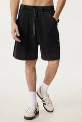 Washed Distressed Cotton Y2K Shorts