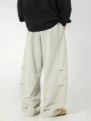 Wide Leg Curved Y2K Parachute Trousers