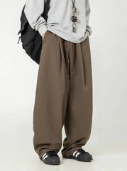 Wide Leg Curved Y2K Parachute Trousers