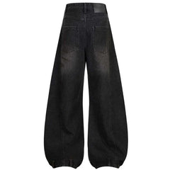 Wide Leg Y2K Distressed Denim Jeans