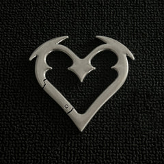 Y2K Angel Heart Belt Loop Carabiner Keychain
