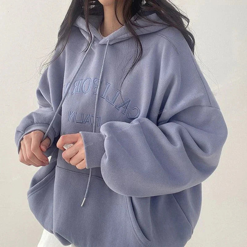 Y2K Baggy Cali Club Womens Hoodie
