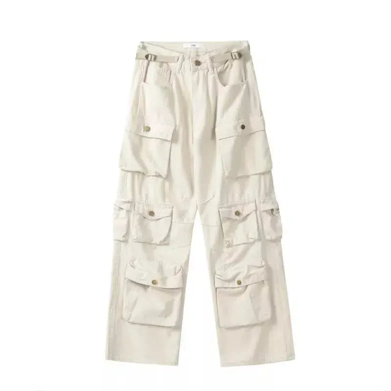 Y2K Baggy Cargo Pocket Trousers