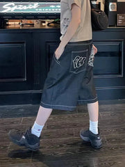 Y2K Baggy Denim Shorts Jorts