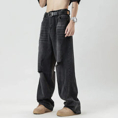 Y2K Baggy Distressed Denim Jeans