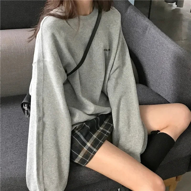 Y2K Baggy Womens Sweatshirt Jumper
