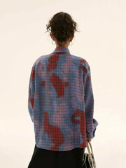 Y2K Baggy Work Wear Plaid Jacket