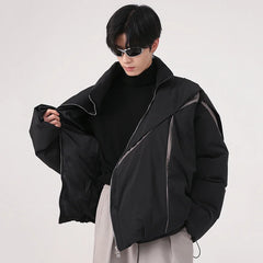 Y2K "Carved Apart" Padded Coat