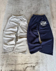 Y2K Cross Straight Leg Sweatpant Joggers Trousers