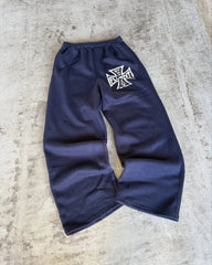 Y2K Cross Straight Leg Sweatpant Joggers Trousers