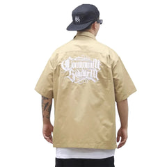 Y2K Embroidered Safari Style Work Shirt