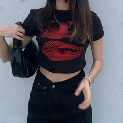 Y2K Graphic Crop Top