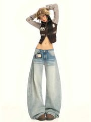 Y2K Grunge Wide Leg Japanese Boyfriend Jeans