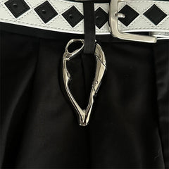 Y2K Half Heart Carabiner Belt Loop Keychain