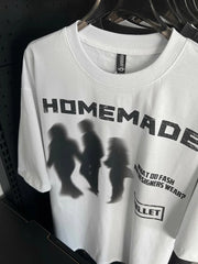 Y2K Homemade Blurred Vision Graphic T-Shirt