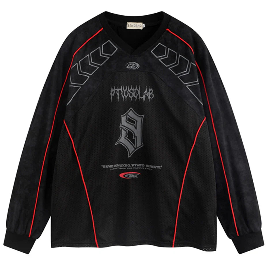 Y2K Moto Long Sleeve Top