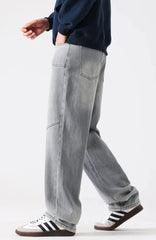 Y2K Patchwork Straight Leg Boyfriend Fit Denim Jeans