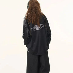 Y2K Retro Long Sleeve Printed Jersey T-Shirt