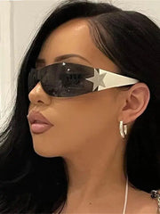 Y2K Silver Star Sunglasses
