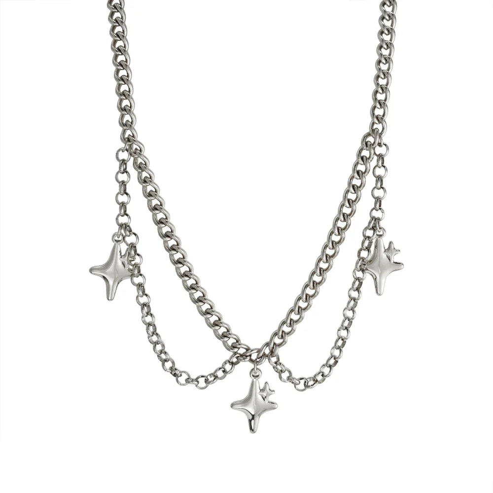 Y2K Starry Night Pendant Necklace