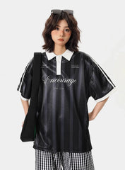 Y2K Striped "Year of the Snake" Soccer Jersey