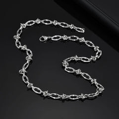 Y2K Thorn Knot Links Necklace
