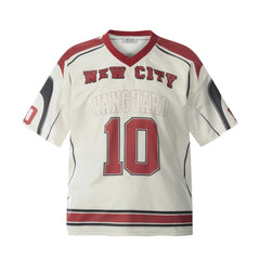 Y2K "Vanguard" Celebratory Mesh Football Jersey