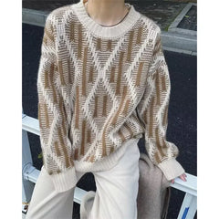 Y2K Vintage Aesthetic Baggy Knit Jumper Sweater