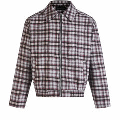 Y2K Vintage Pleated Plaid Short Jacket