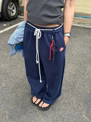 Y2K Vintage Wide Leg Oversized Sweatpant Joggers Trousers