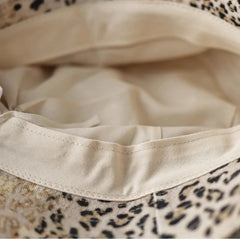 Y2K Worn Leopard Print Bucket Hat