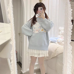 Daisy Puppy Knit Crewneck