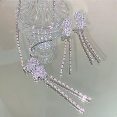 Cascading Flower Jewelry Set