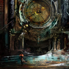 Steampunk clock wall art