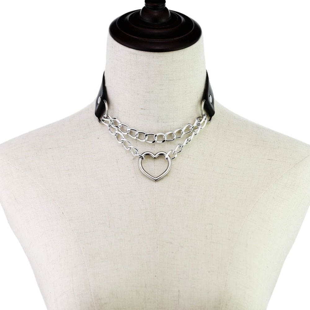 Chained Valentine Choker (15 Colors)