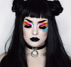 'Gothika' Black Goth Double O Ring choker