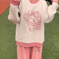 Cozy Kawaii Pastel Knit Pullovers