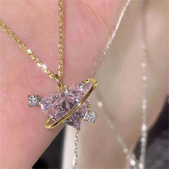 Crystal Heart Lovecore Bangle Bracelet