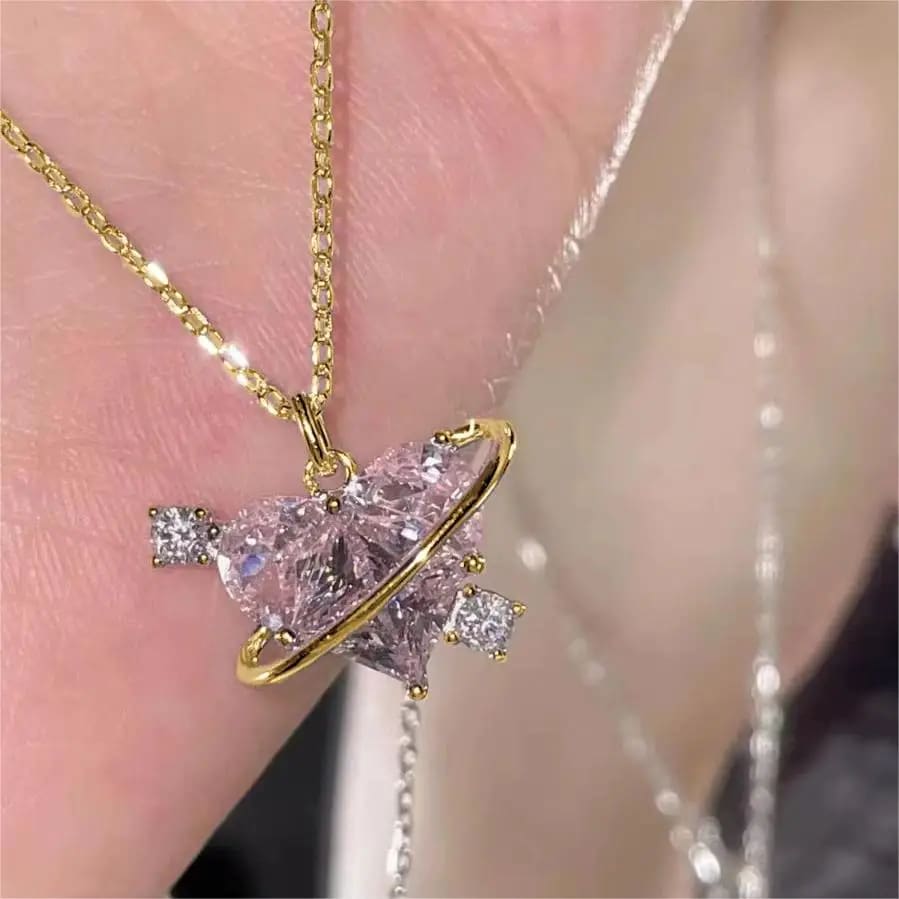 Crystal Heart Lovecore Bangle Bracelet