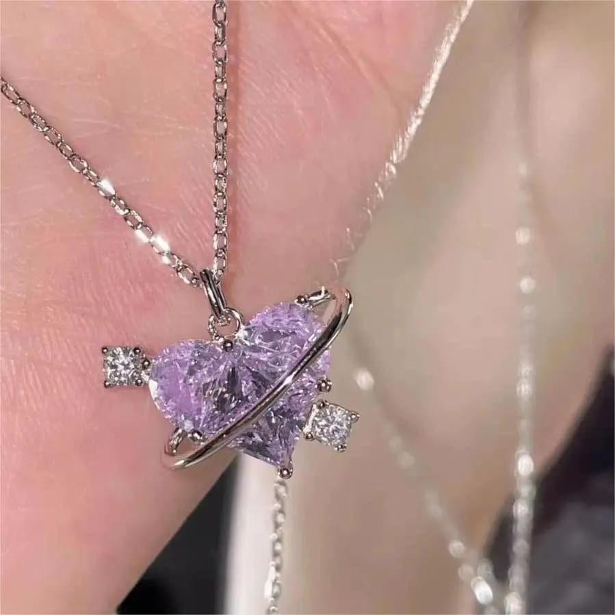 Crystal Heart Lovecore Bangle Bracelet